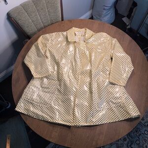 Vintage charlotte neuville Polka Dot raincoat large
